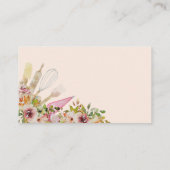 ベーカリーペストリーの手工具ケーキメーカー 名刺 (裏面)