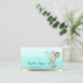 ベーカリーペストリーハンドツーストライプルグラデーション 名刺 (スタンド正面)