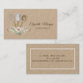 ベーカリーペストリーハンドツールフラワーズベーカリー 名刺 (正面/裏面)