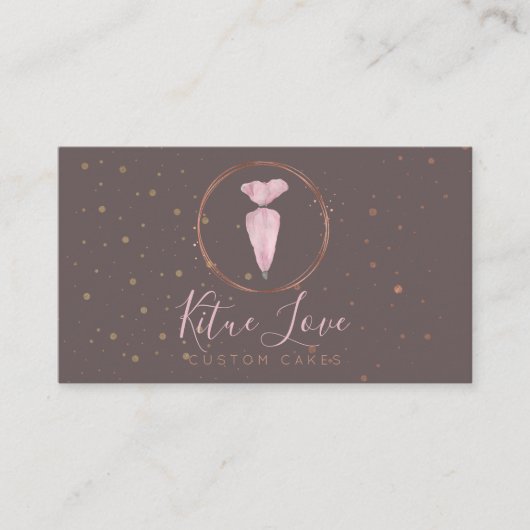 ベーカリーペストリーパティスリーエレガントケーキメーカー 名刺 (正面)
