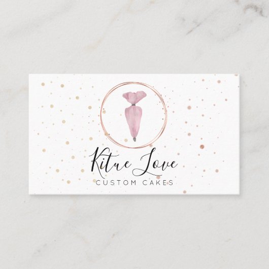 ベーカリーペストリーパティスリー水の色ケーキメーカー 名刺 (正面)