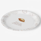 ベーカリーペストリーパンでオーブンの赤ちゃんシャワー ペーパープレート (アングル)