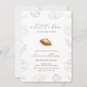 ベーカリーペストリーパンでオーブンの赤ちゃんシャワー 招待状 (正面)