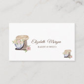 ベーカリーペストリーレトロミキサーフラワー 名刺 (正面)