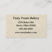ベーカリーペストリー名刺 名刺 (裏面)