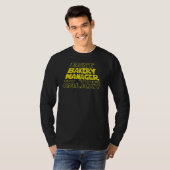 ベーカリーマネージャ宇宙の背面デザイン Tシャツ (正面フル)