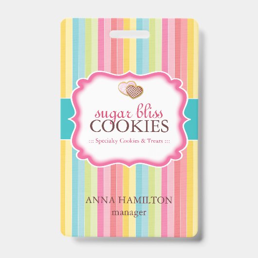 ベーカリーマネージャ従業員バッジ バッジ (正面)