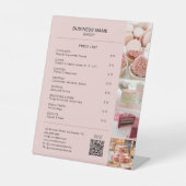 ベーカリーミニマルピカスタムンク写真QR価格表 台座サイン (正面)