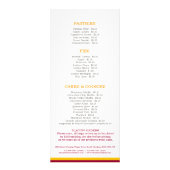 ベーカリーメニュ焼いたー商品の価格表のラックカード ラックカード (裏面)