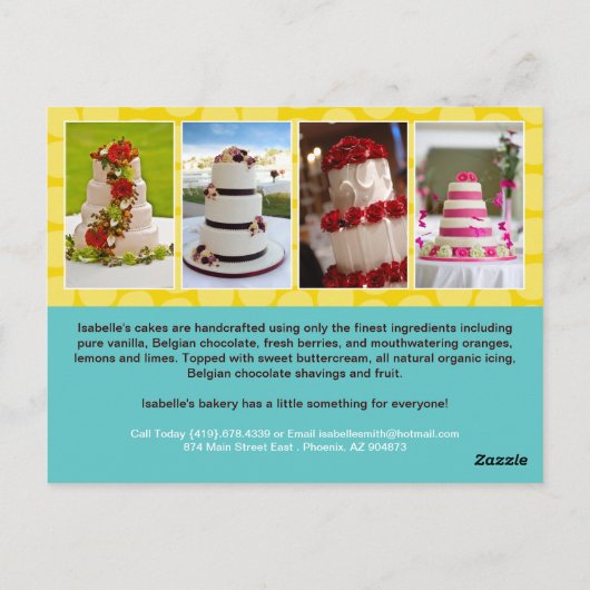 ベーカリーメールアウトチラシ/はがき ポストカード (裏面)