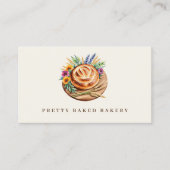 ベーカリーモダンウォーター色パン 名刺 (正面)