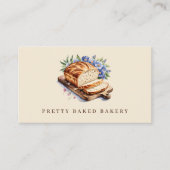 ベーカリーモダンウォーター色パン 名刺 (正面)