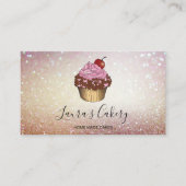 ベーカリーモダンカップケーキシェフケータリングスイーツペストリー 名刺 (正面)