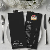 ベーカリーモダンカフェメニューおよび価格表カード 招待状