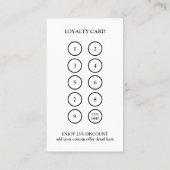 ベーカリーモダンフォトロイヤリティカード ロイヤリティカード (裏面)