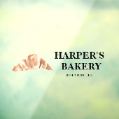 ベーカリーモダンプロフェッショナルロゴビジネス ウィンドウサイン (シート3)