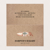 ベーカリーモダンプロフェッショナルロゴ名刺 名刺 (外部フラット)