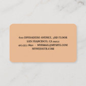 ベーカリーモダンプロフェッショナルロゴ名刺 名刺 (裏面)