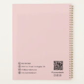 ベーカリーモノグラムロゴフォトピンク プランナー手帳 (裏面)