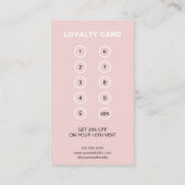 ベーカリーモノグラムロゴプロフェッショナル事業 ロイヤリティカード (裏面)