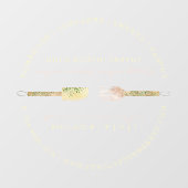 ベーカリーユーカリパターン（の模様が）あるプースリー ウィンドウサイン (シート)