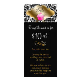 ベーカリーラックカードカップケーキキャラメルピエレガントンク ラックカード