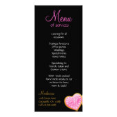 ベーカリーラックカードカップケーキキャラメルピエレガントンク ラックカード (裏面)