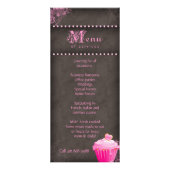 ベーカリーラックカードクッキーピンクチョコレートブラウン ラックカード (裏面)