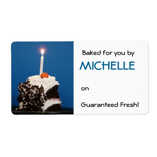 ベーカリーラベル別焼いたフレッシュ商品 ラベル (正面)