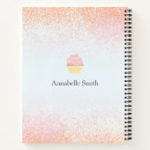 ベーカリーレシピ | ピンクのグリッター店先 | ノートブック (裏面)