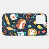 ベーカリーレトロのドットとフローラ Case-Mate iPhoneケース (裏面 (横))