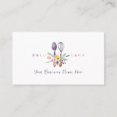 ベーカリーロイヤリティカードベーキング用具フローラ 素朴 名刺 (正面)