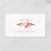 ベーカリーロイヤリティカー転がドのピンピンクフローラ 名刺 (正面)