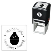 ベーカリーロゴベーキングカップケーキスプリンクルズベイカー セルフインキングスタンプ (インサイチュ)