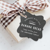 ベーカリーロゴホリデーベーキングギフトシャルボード フェイバータグ