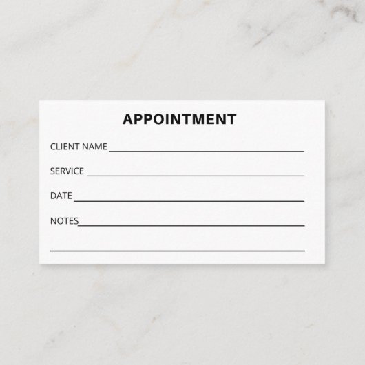 ベーカリー事業アポイントメントカード 名刺 (裏面)