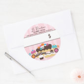 ベーカリー価格包装スイーツベーキングパティシエ ラウンドシール (封筒)