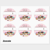 ベーカリー価格包装スイーツベーキングパティシエ ラウンドシール (シート)