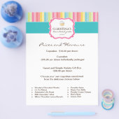 ベーカリー価格表フライヤー チラシ (シングル)