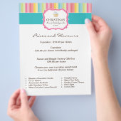 ベーカリー価格表フライヤー チラシ (手)