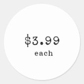 ベーカリー価格/ケーキスライス ラウンドシール (正面)