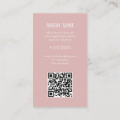 ベーカリー写真ロゴqrコード名刺 名刺 (裏面)