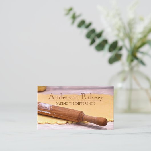 ベーカリー写真 名刺 (スタンド正面)