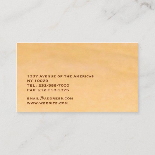 ベーカリー写真 名刺 (裏面)