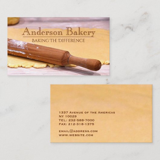 ベーカリー写真 名刺 (正面/裏面)