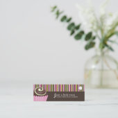 ベーカリー包装ラベル スキニー名刺 (スタンド正面)