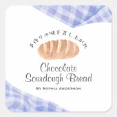 ベーカリー包装用水性パンブルージンガム スクエアシール (正面)