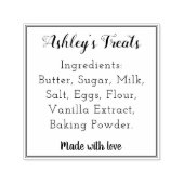 ベーカリー原料自家製焼いた品 セルフインキングスタンプ (デザイン)