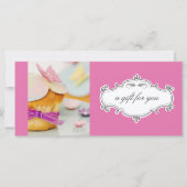 ベーカリー又はカップケーキ業のギフト券 (正面)