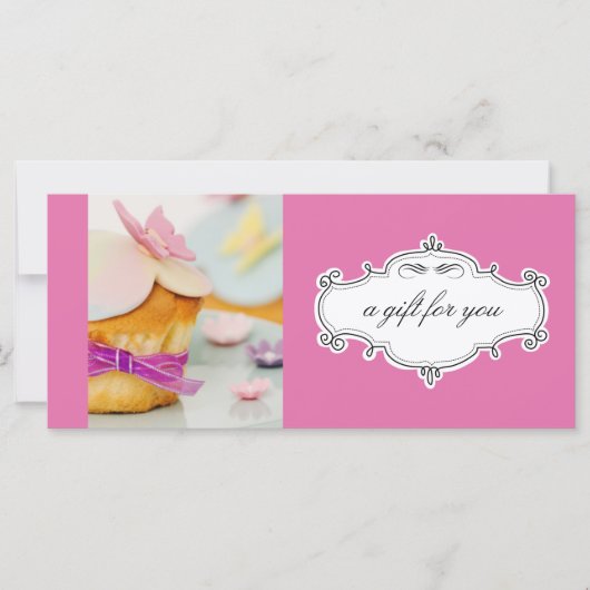 ベーカリー又はカップケーキ業のギフト券 (正面)